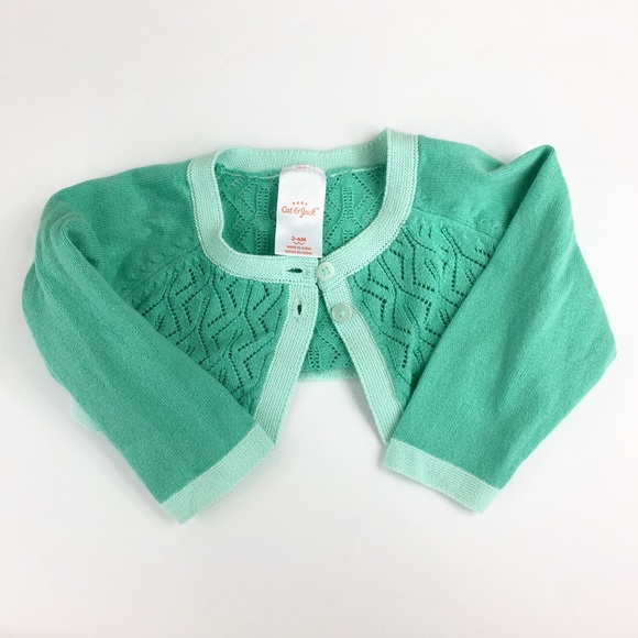 🎉HP🎉 Like New!🍉Cat & Jack Romper & Cardigan - Picture 3 of 8